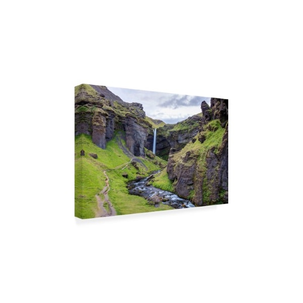 Pierre Leclerc 'Kvernufoss Waterfall' Canvas Art,12x19